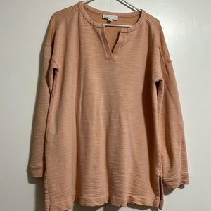 J JILL long sleeve cotton top size large. Very good condition